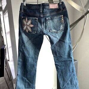 Miss Me Jeans Fink Flower  Size 25